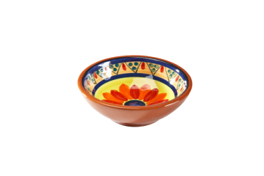 Dessertschale L0 aus Keramik handbemalt maurischen Stil Farben