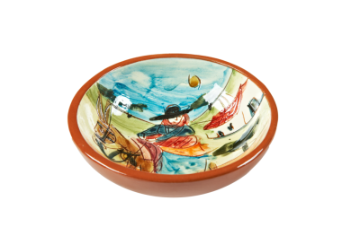 Suppenschale aus Keramik handbemalt Alentejo Lanschaften