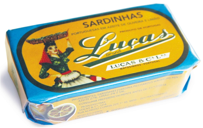 Portugiesische Sardinen in Olivenöl und Zitrone, Luças Gourmet Fischkonserven