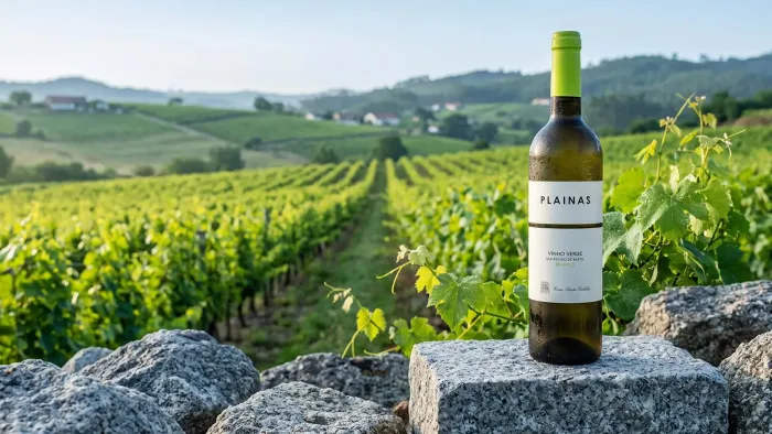 Weinberg der Casa Santa Eulália auf Granitboden in der Sub-Região de Basto, Vinho Verde