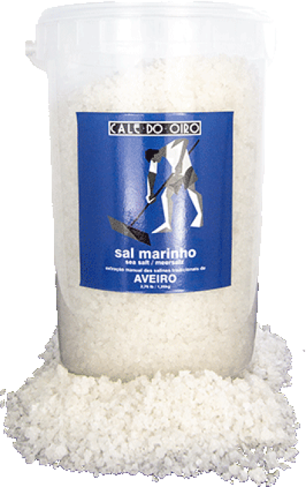 Saline Meersalz Cale do Oiro Eimer 1,250 Kg Aveiro Portugal1250g